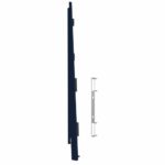 Eindkap+connector links voor 2817 (5st) - Staalblauw - Classic (met houtnerf)