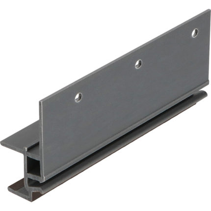 Keralit dakrandmontageprofiel 17mm - Donkerbruin - Classic (met houtnerf)