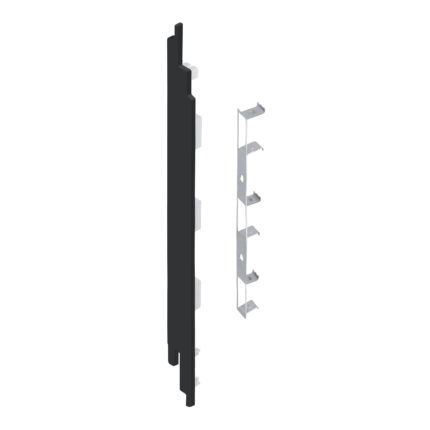 Eindkap+connector  links voor 2819 (5st) - Zwart - Classic (met houtnerf)