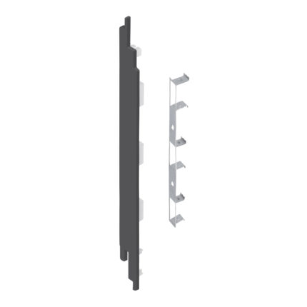 Eindkap+connector  links voor 2819 (5st) - Antraciet - Classic (met houtnerf)