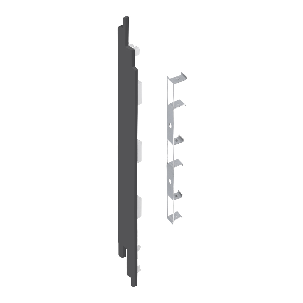 FM2397BI4097_28841305_SZ1 Eindkap+connector links voor 2819 (5st) - Antraciet - Classic (met houtnerf)
