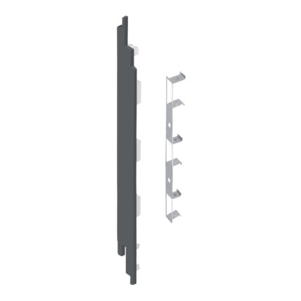 Eindkap+connector  links voor 2819 (5st) - Basaltgrijs - Classic (met houtnerf)