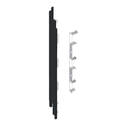 Eindkap+connector  links voor 2819 (5st) - Zwartgrijs - Classic (met houtnerf)