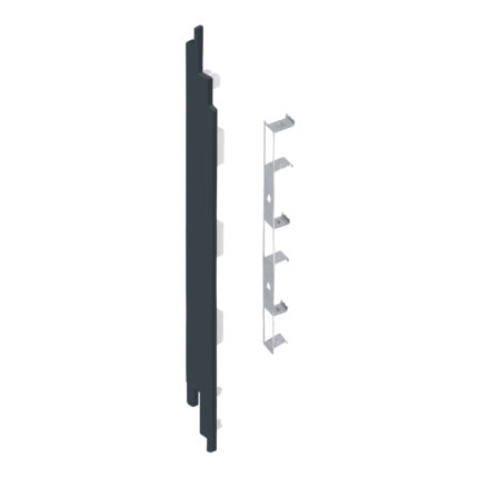 Eindkap+connector  links voor 2819 (5st) - Monumentenblauw - Classic (met houtnerf)