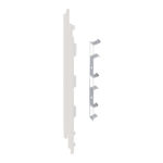 Eindkap+connector  links voor 2819 (5st) - Wit - Classic (met houtnerf)