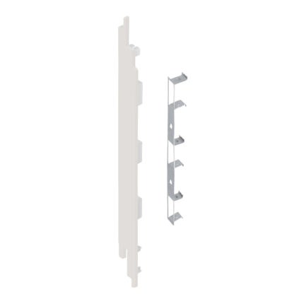 Eindkap+connector  links voor 2819 (5st) - Wit - Classic (met houtnerf)