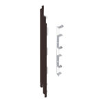 Eindkap+connector links voor 2819 (5st) - Donkerbruin - Classic (met houtnerf)