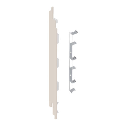 Eindkap+connector  links voor 2819 (5st) - Crème - Classic (met houtnerf)