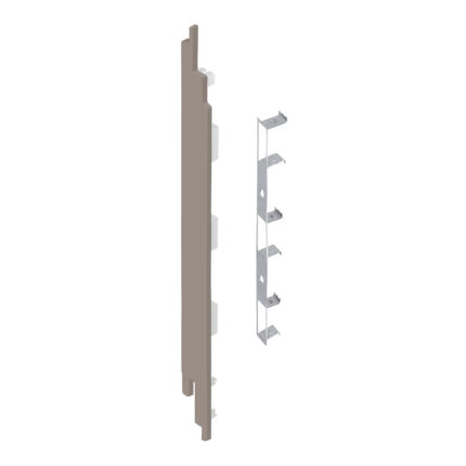 Eindkap+connector  links voor 2819 (5st) - Vergrijsd ceder - Classic (met houtnerf)