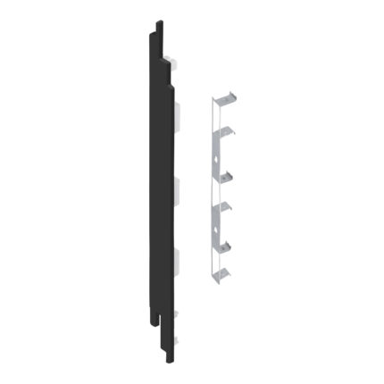 Eindkap+connector  links voor 2819 (5st) - Nightblack - Pure (mat/effen)