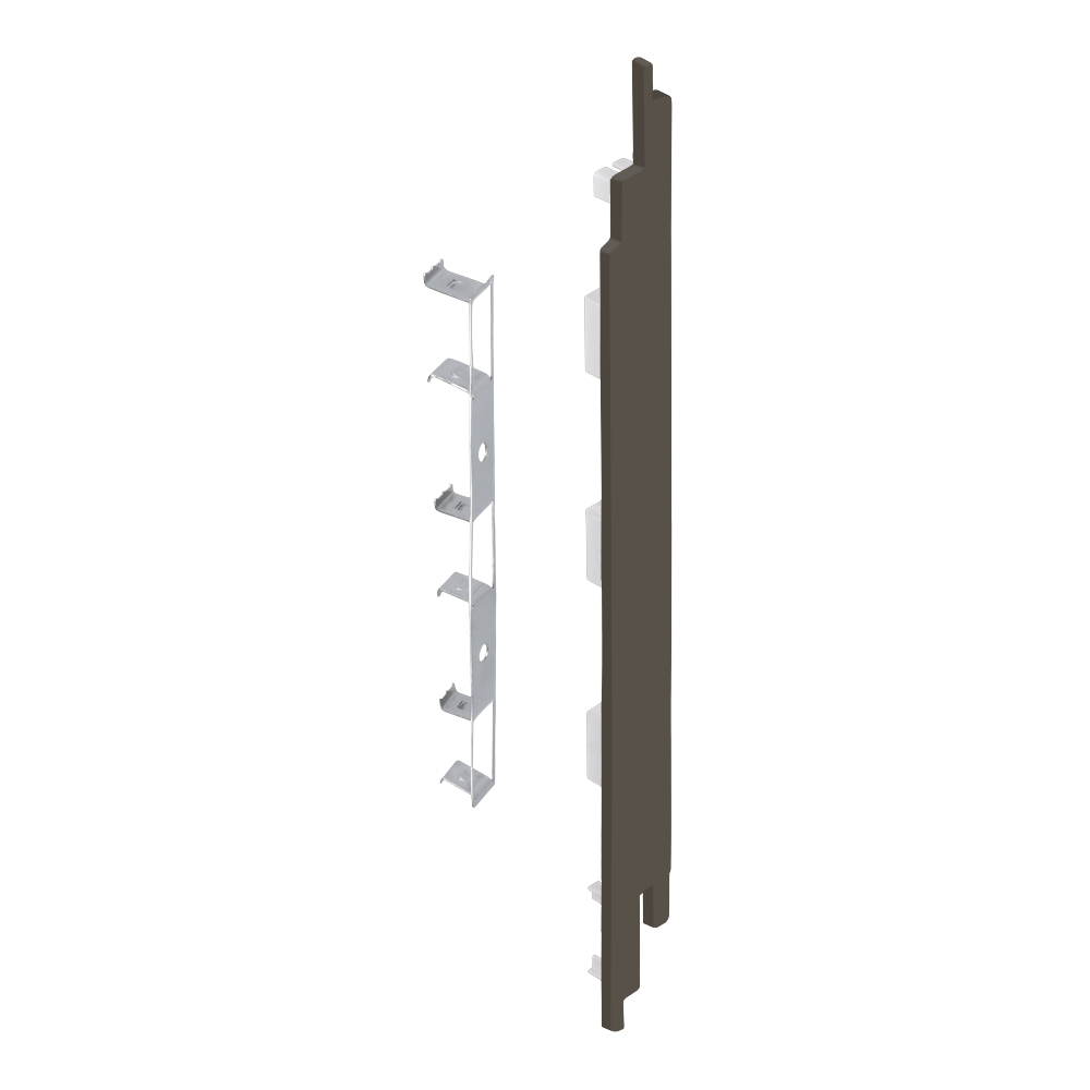 FM2412BI4112_28850505_SZ1 Eindkap+connector rechts voor 2819 (5st) - Kwartsgrijs - Classic (met houtnerf)