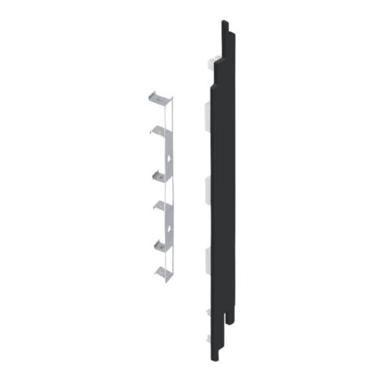 Eindkap+connector rechts voor 2819 (5st) - Zwart - Classic (met houtnerf)