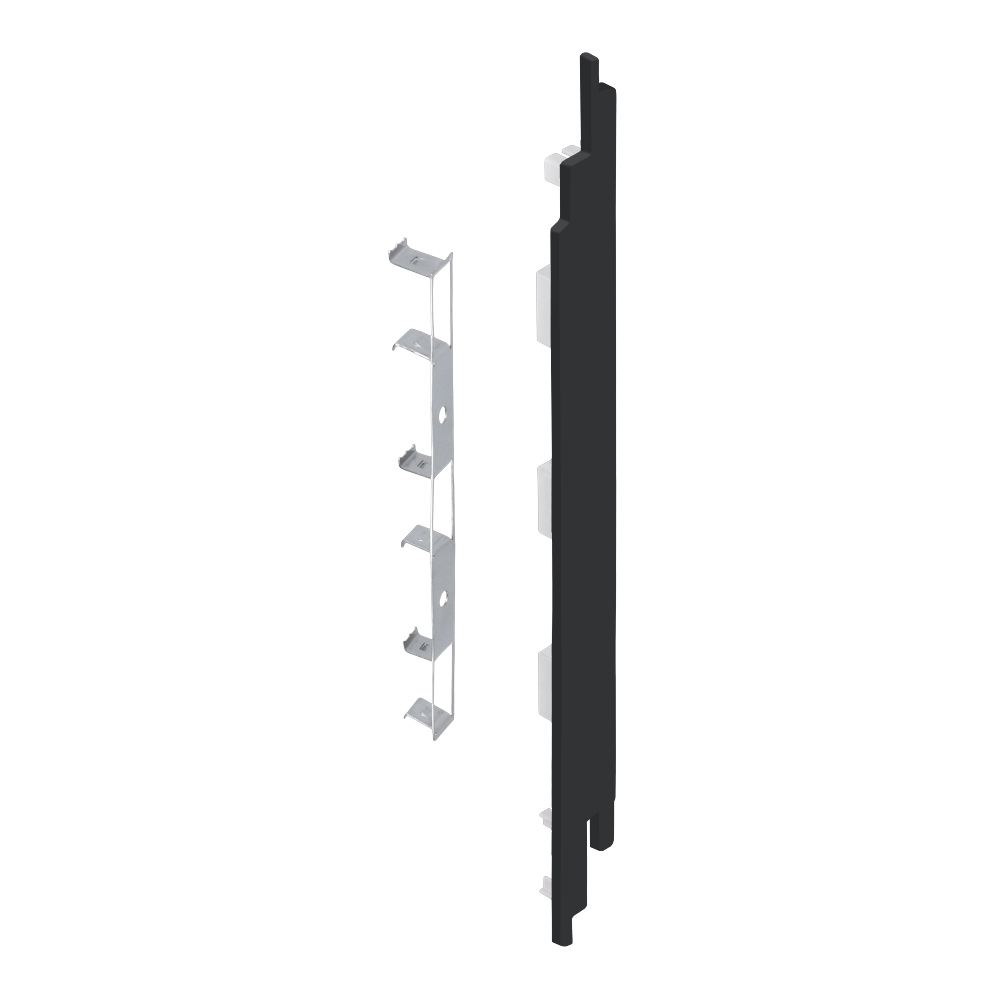 FM2413BI4113_28851205_SZ1 Eindkap+connector rechts voor 2819 (5st) - Zwart - Classic (met houtnerf)