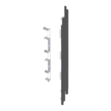 Eindkap+connector rechts voor 2819 (5st) - Antraciet - Classic (met houtnerf)