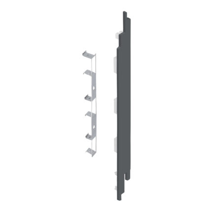 Eindkap+connector rechts voor 2819 (5st) - Basaltgrijs - Classic (met houtnerf)