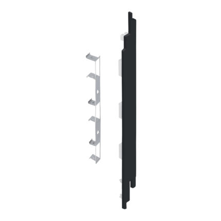 Eindkap+connector rechts voor 2819 (5st) - Zwartgrijs - Classic (met houtnerf)