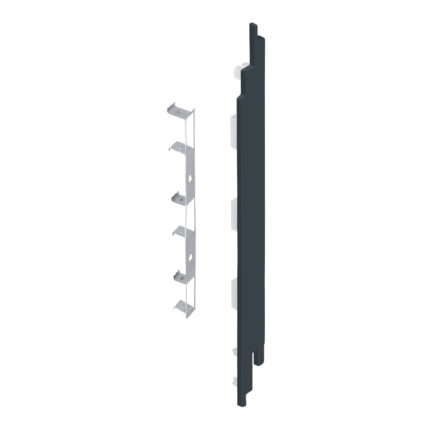 Eindkap+connector rechts voor 2819 (5st) - Monumentenblauw - Classic (met houtnerf)