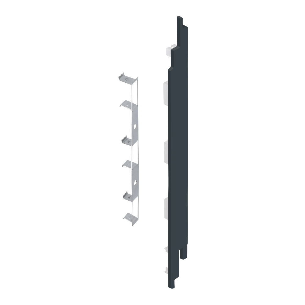 Eindkap+connector rechts voor 2819 (5st) - Monumentenblauw - Classic (met houtnerf)