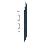 Eindkap+connector rechts voor 2819 (5st) - Staalblauw - Classic (met houtnerf)