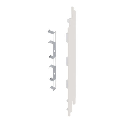 Eindkap+connector rechts voor 2819 (5st) - Wit - Classic (met houtnerf)