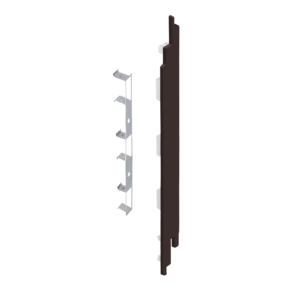 FM2421BI4121_28855105_SZ1 Eindkap+connector rechts voor 2819 (5st) - Donkerbruin - Classic (met houtnerf)