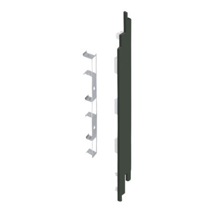 Eindkap+connector rechts voor 2819 (5st) - Donkergroen - Classic (met houtnerf)