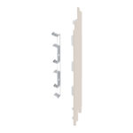 Eindkap+connector rechts voor 2819 (5st) - Crème - Classic (met houtnerf)