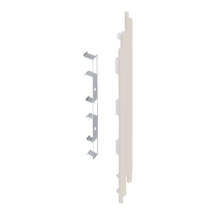 Eindkap+connector rechts voor 2819 (5st) - Crème - Classic (met houtnerf)