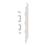 Eindkap+connector rechts voor 2819 (5st) - Snowwhite - Pure (mat/effen)