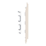 Eindkap+connector rechts voor 2819 (5st) - Sandcream - Pure (mat/effen)