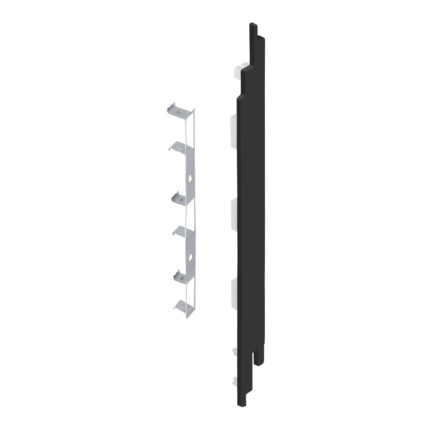 Eindkap+connector rechts voor 2819 (5st) - Nightblack - Pure (mat/effen)