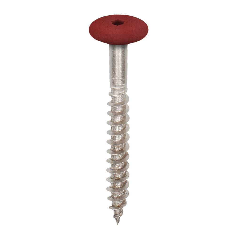 FM2461BI4158_28955610_SZ1 Torx schroef 45mm rvs V4A 100st - Rood