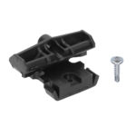 Twinson mont.clip+schr. kunststof 85st - Zwart