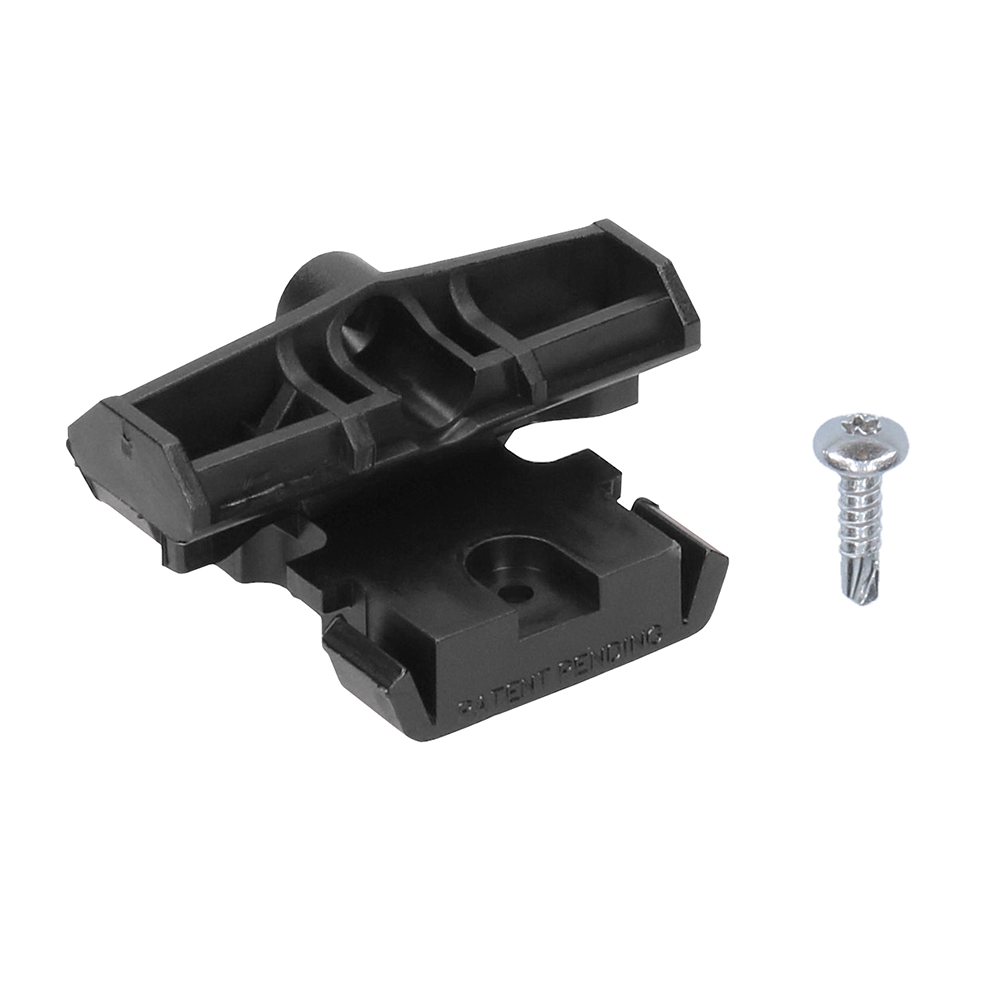 Twinson mont.clip+schr. kunststof 85st - Zwart