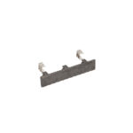 Eindkap 140x28mm + RVS connector (10st.) - Zoethoutzwart