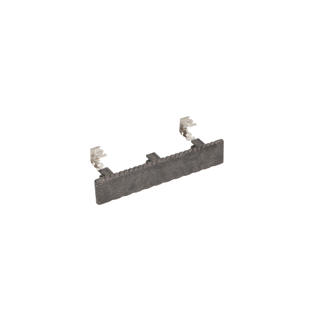 Eindkap 140x28mm + RVS connector (10st.) - Zoethoutzwart