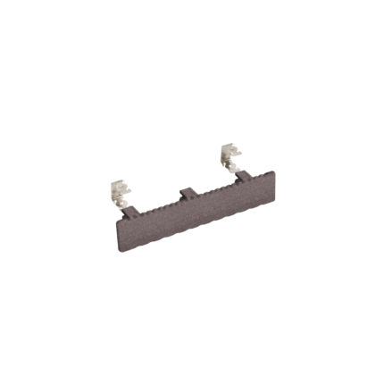 Eindkap 140x28mm + RVS connector (10st.) - Hazelnootbruin
