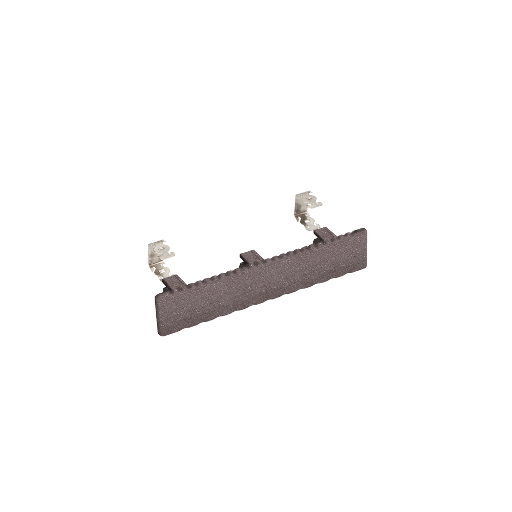 Eindkap 140x28mm + RVS connector (10st.) - Hazelnootbruin