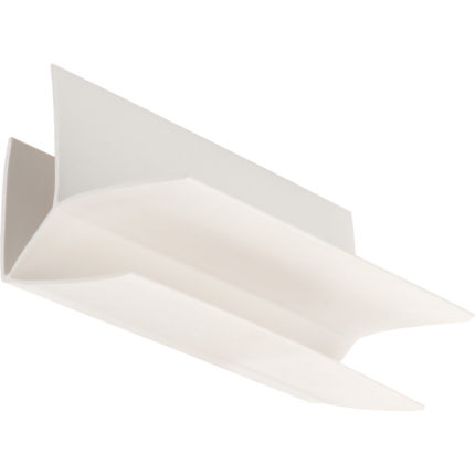 Uitwendig hoekverbindingprofiel 10mm - Verkeerswit