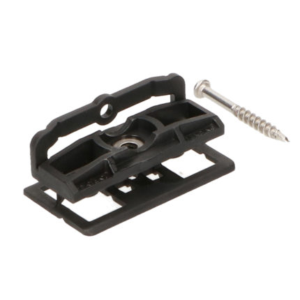 Twinson mont.clip+schr. kunststof 100st - Zwart