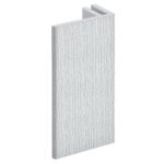 Eindprofiel 45mm Novicell voor art.2807 - Alaska wit