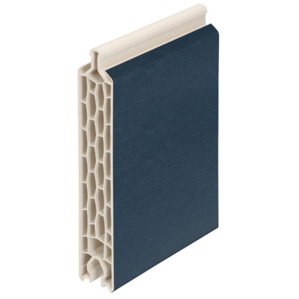 Paneelvulling 125x24mm - Folie crème/folie staalblauw