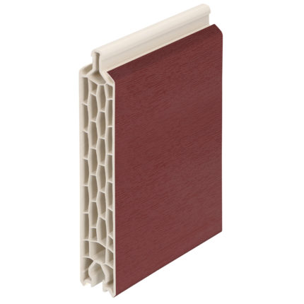 Paneelvulling 125x24mm - Folie crème/folie wijnrood