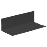 Hoekprofiel geperforeerd 50x30x2mm - Zwart