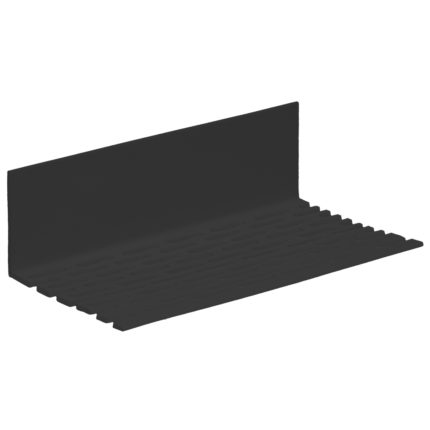 Hoekprofiel geperforeerd 60x30x2mm - Zwart