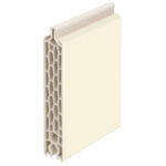 Paneelvulling 125x24mm - Crème/folie crème