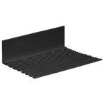 Hoekprofiel geperforeerd 90x30x2mm - Zwart