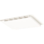 Sponningschroot 100x10mm - Verkeerswit