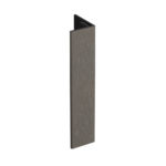 Verlengd eindprofiel 17x44mm Keralit - Bruingrijs - Classic (met houtnerf)