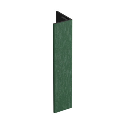 Verlengd eindprofiel 17x44mm Keralit - Mosgroen - Classic (met houtnerf)